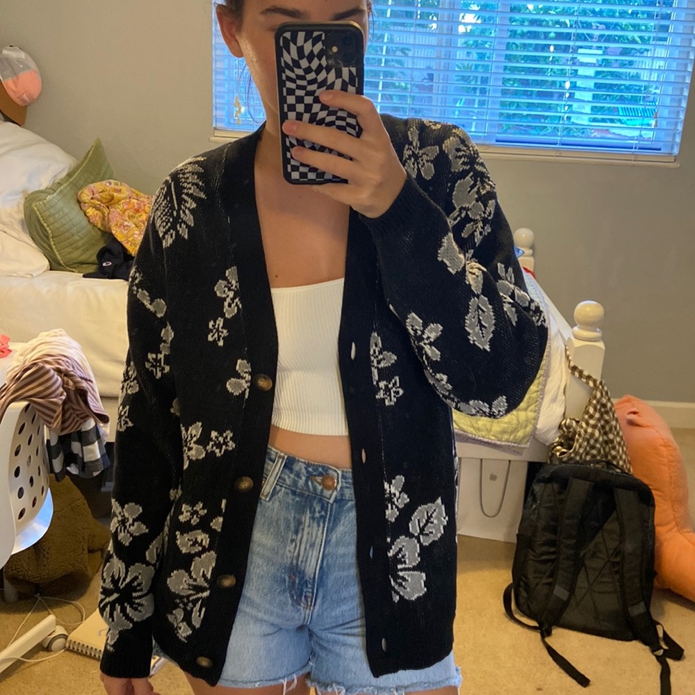 Hawaiian Print Urban Outfitters Sweater